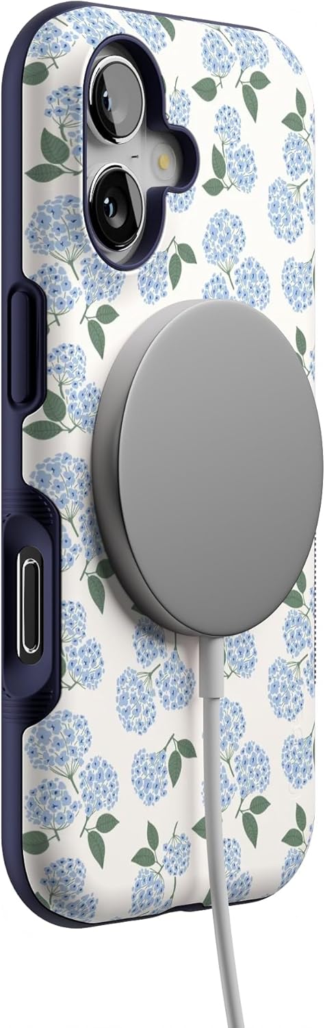 71x5BfBodSL._AC_SL1500_ Casely iPhone 17 Case | Nantucket Cottage | Blue Hydrangea | Bold Protective Design | Compatible with MagSafe
