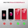 71xB6m98gWS._AC_SL1200_ Miracase for iPhone SE Phone Case 3rd/2nd Generation 2022 2020 Full-Body with Built-in Glass Screen Protector, Heavy Duty 360° Protective Shockproof Bumper Cover for iPhone 8/SE 4.7 Inch, Red