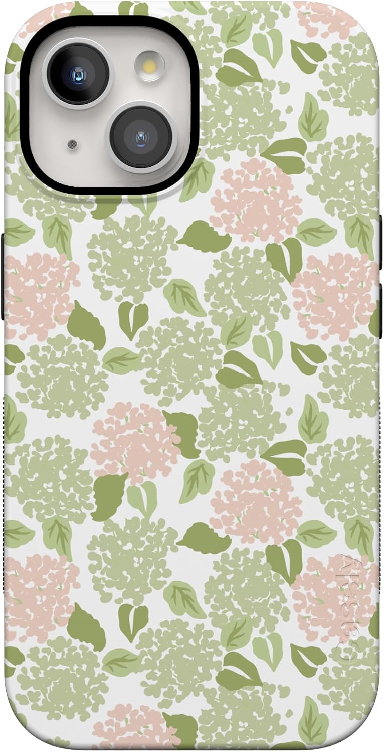 71xNTpx06SL._AC_SL1500_ Casely iPhone 15 Plus Case | Hydrangea Haze | Floral Garden | Bold Protective Design | Compatible with MagSafe
