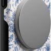 Casely iPhone 13 Pro Case | Blue Vintage Rabbits in Spring Flowers | Compatible with MagSafe | Bold Protective Design