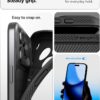 Spigen for iPhone 17 Pro Case, Liquid Air [TPU Covered Camera Control] [No Magnet Ring] [Military-Grade Protection] - Matte Black