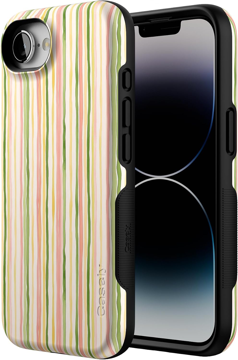 71xrnYSTKkL._AC_SL1500_ Casely iPhone 17e Case | Sweet Stripes | Rainbow Pastel | Bold Protective Design | Compatible with MagSafe