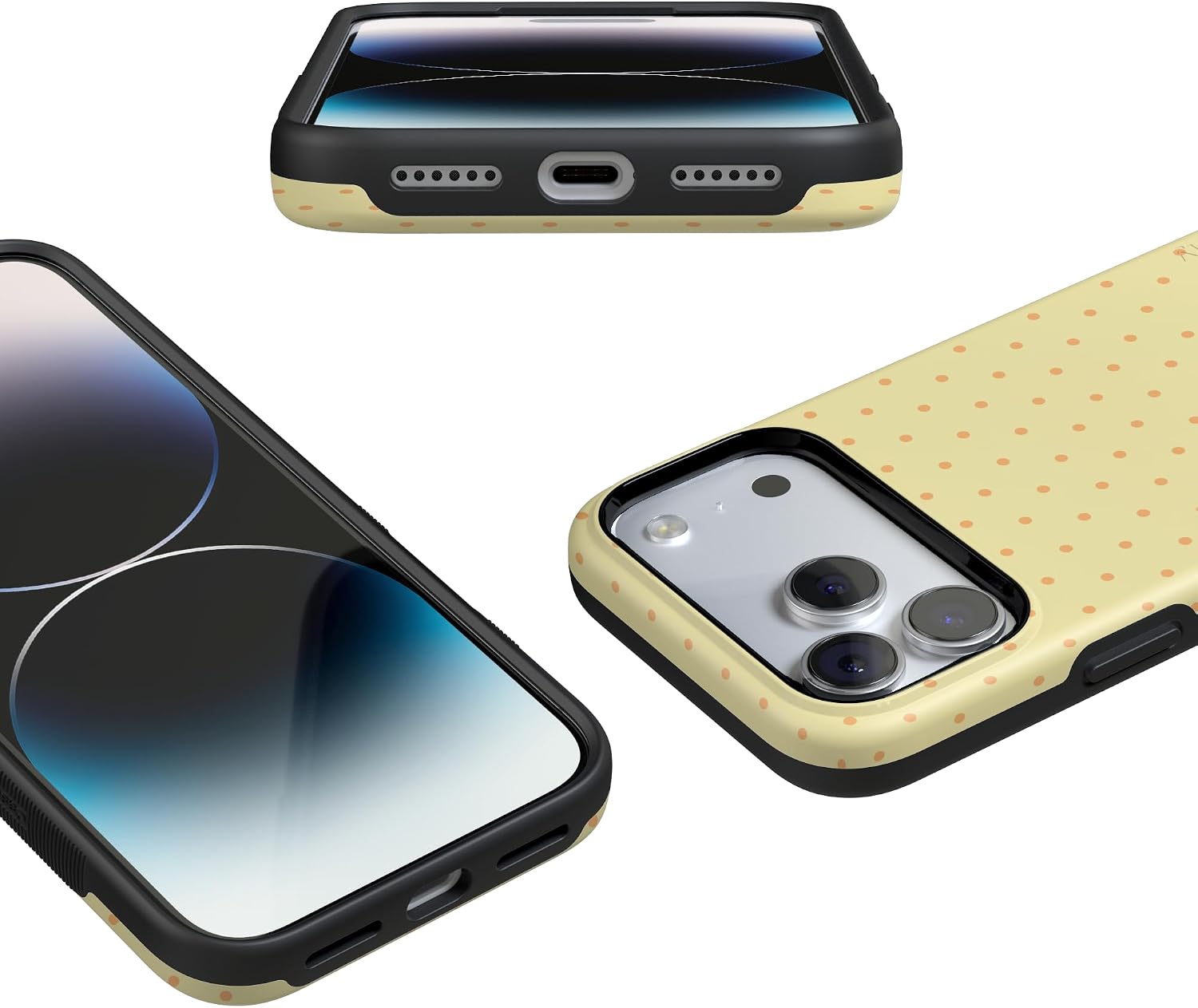 71y1SxEiLCL._AC_SL1500_ Casely iPhone 17 Pro Case | On the Dot | Yellow Polka Dot | Bold Protective Design | Compatible with MagSafe