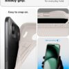 Spigen for iPhone Air Case, Liquid Air [TPU Covered Camera Control] [No Magnet Ring] [Military-Grade Protection] - Natural Titanium