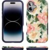 71yoerFQnNL._AC_SL1500_ Casely iPhone 16 Plus Case | The Garden Room | Painted Petals | Bold Protective Design | Compatible with MagSafe