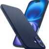 Spigen Liquid Air Designed for iPhone 16 Case [NOT Compatible with MagSafe], [Military-Grade Protection] - Navy Blue | NOT Compatible with MagSafe