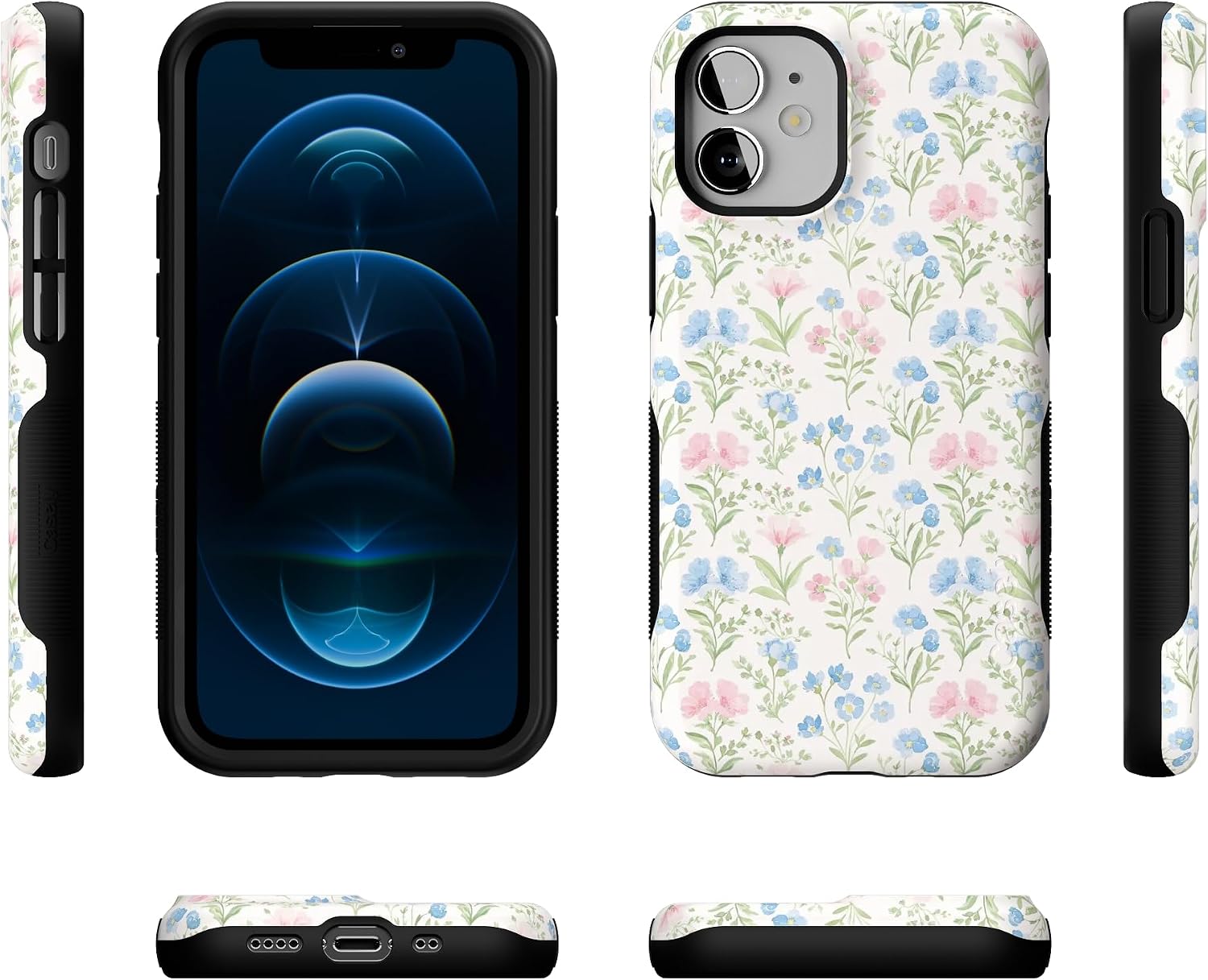 71zp7lu6PeL._AC_SL1500_ Casely iPhone 12 Mini Case | Pastel Garden | Sunday Best | Bold Protective Design | Compatible with MagSafe