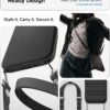 Spigen for iPhone 17 Case, Liquid Air [TPU Covered Camera Control] [No Magnet Ring] [Military-Grade Protection] - Matte Black