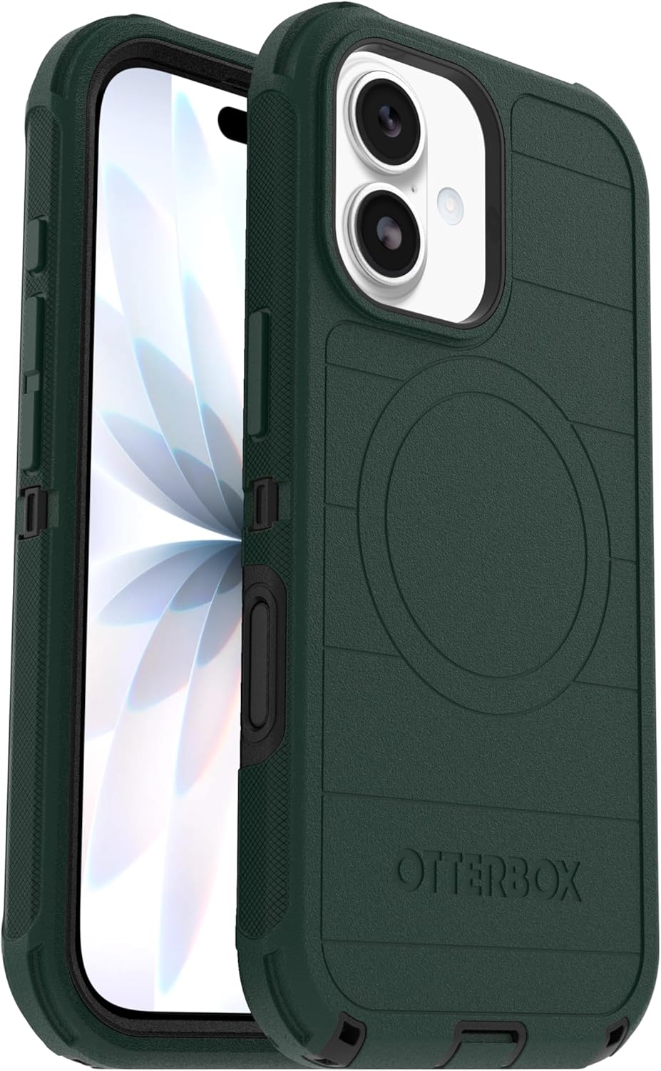 81-lZ96n-nL._AC_SL1500_ OtterBox iPhone 17 (Only) - Defender Series Case - Roasted Cashew Mist (Green & Black) - Snaps on MagSafe - Tough - Rugged & Durable