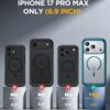 Miracase for iPhone 17 Pro Max Case 6.9" Full-Body Phone Case with Built-in Glass Screen Protector& Full Camera Protector,[Magnetic with MagSafe] Drop Proof 17 ProMax Cover, Green