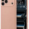 Spigen for iPhone 17 Pro Max Case, Liquid Air [TPU Covered Camera Control] [No Magnet Ring] [Military-Grade Protection] - Rose Titanium