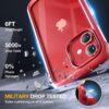 816JC17zzzL._AC_SL1500_ Miracase Glass Series for iPhone 12/12 Pro Case 6.1 inch, Upgraded Full-Body Rugged Phone Bumper Case Cover with Built-in 9H Tempered Glass Screen Protector and Camera Protector, Red