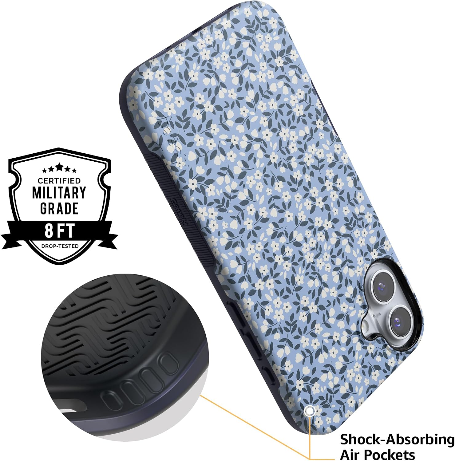 819ge1XdTwL._AC_SL1500_ Casely iPhone 16 Plus Case | Picking Daisies | Cottagecore | Bold Protective Design | Compatible with MagSafe