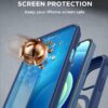 Miracase Magnetic for iPhone 12 mini Case, [360 Full-Body Protection & Complete Camera Guard], Drop & Scratch-Resistant, Shockproof, Stylish Clear iPhone Case, iPhone 12 mini Cover, Blue
