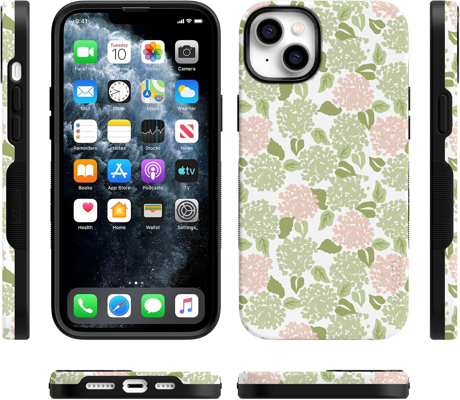 81BNbC7CLL._AC_SL1500_ Casely iPhone 14 Plus Case | Hydrangea Haze | Floral Garden | Bold Protective Design | Compatible with MagSafe