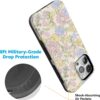 81BTYRElNKL._AC_SL1500_ Casely iPhone 15 Pro Case | Prairie Blooms | Pastel Floral | Bold Protective Design | Compatible with MagSafe