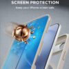 Miracase Magnetic for iPhone Air Case 6.5" [Compatible with MagSafe] Full-Body Phone Case with Built-in Glass Screen Protector & Camera Control,Drop Proof iPhone 17 Air Case Cover, Grey Titanium