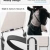 Spigen for iPhone 17 Pro Max Case, Liquid Air [TPU Covered Camera Control] [No Magnet Ring] [Military-Grade Protection] - Natural Titanium