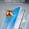 Miracase Magnetic for iPhone Air Case 6.5" [Compatible with MagSafe] Full-Body Phone Case with Built-in Glass Screen Protector & Camera Control,Drop Proof iPhone 17 Air Case Cover, Light Blue