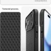 Spigen for iPhone 17 Pro Case, Liquid Air [TPU Covered Camera Control] [No Magnet Ring] [Military-Grade Protection] - Matte Black