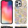 Casely iPhone 13 Pro Case | Prairie Blooms | Pastel Floral | Bold Protective Design | Compatible with MagSafe