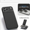 Spigen for iPhone 17 Pro Case, Liquid Air [TPU Covered Camera Control] [No Magnet Ring] [Military-Grade Protection] - Matte Black
