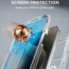 Miracase Magnetic for iPhone 15 Pro Case Full-Body Bumper Phone case with Built-in Glass Screen Protector& Camera Protector, [Compatible with MagSafe] Military Drop Proof 15 Pro Cover 6.1 inch,Clear