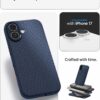 Spigen for iPhone 17 Case, Liquid Air [TPU Covered Camera Control] [No Magnet Ring] [Military-Grade Protection] - Navy Blue