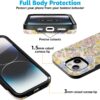 81MlK5hF-2L._AC_SL1500_ Casely iPhone 15 Case | Prairie Blooms | Pastel Floral | Bold Protective Design | Compatible with MagSafe