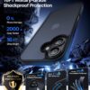Eastinbox for iPhone 17 Case [16FT Military Grade Shockproof], Anti-Slip Anti-Scratch, Slim Translucent Frosted Matte Phone Cover, Case for i Phone17 6.3", Black