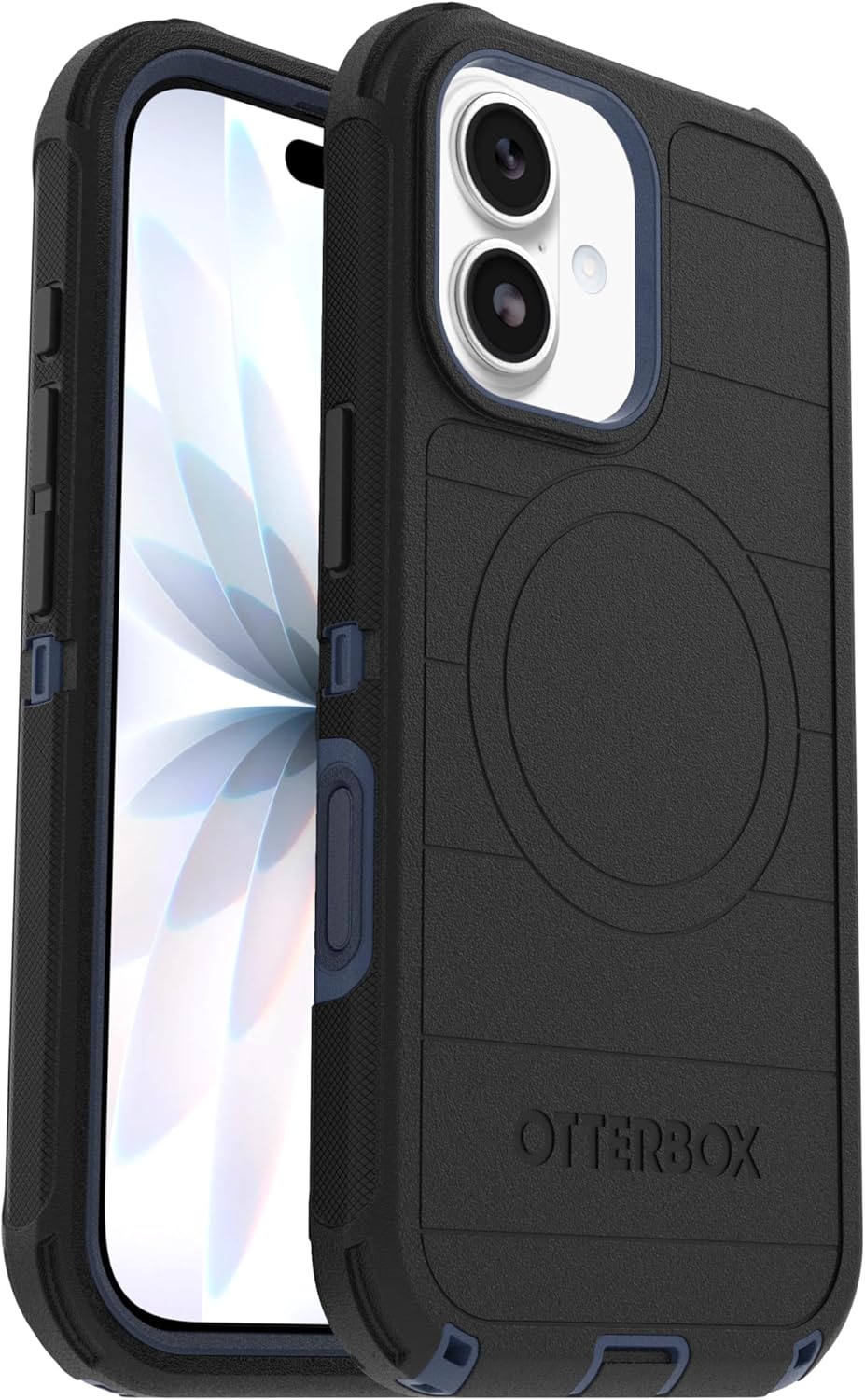 81Okkl2CQvL._AC_SL1500_ OtterBox iPhone 17 (Only) - Defender Series Case - Black Shadow (Black & Blue) - Snaps on MagSafe - Tough - Rugged & Durable