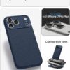 Spigen for iPhone 17 Pro Max Case, Liquid Air [TPU Covered Camera Control] [No Magnet Ring] [Military-Grade Protection] - Navy Blue