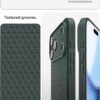 Spigen for iPhone 17 Pro Case, Liquid Air [TPU Covered Camera Control] [No Magnet Ring] [Military-Grade Protection] - Abyss Green