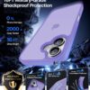 Eastinbox for iPhone 17 Case [16FT Military Grade Shockproof], Anti-Slip Anti-Scratch, Slim Translucent Frosted Matte Phone Cover, Case for i Phone17 6.3", Lightpurple