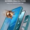 Miracase for iPhone 17e Case & iPhone 16e Case, Full-Body Phone with Built-in Glass Screen Protector, [Magnetic with MagSafe] Military Drop Proof 17 E/ 16 E Cover Bumper 6.1 inch, Green