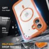 81Sroh6BMoL._AC_SL1500_ Miracase for iPhone 17 Case 6.3'', Full-Body Military Grade Drop Protection Outdoor Phone case with Built-in Glass Screen &Camera Control,Easy Installation,No Gap,Compatible with MagSafe, Orange