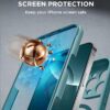 Miracase Magnetic for iPhone 16 Pro Case Full-Body Phone with Built-in Glass Screen Protector, [Compatible with MagSafe] Military Drop Proof 16 Pro Cover Bumper 6.3 inch, Green