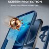 Miracase Magnetic for iPhone 16 Plus Case Full-Body Phone with Built-in Glass Screen Protector, [Compatible with MagSafe] Military Drop Proof 16 Plus Cover Bumper, Storm Blue