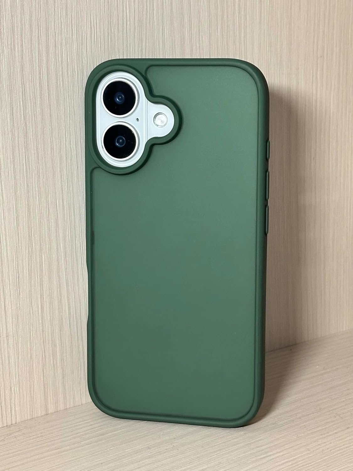 Eastinbox for iPhone 16 Case [16FT Military Grade Shockproof], Anti-Slip Anti-Scratch, Slim Translucent Frosted Matte Protective Cover, i Phone 16 Phone Case 6.1", Green
