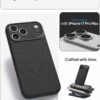 Spigen for iPhone 17 Pro Max Case, Liquid Air [TPU Covered Camera Control] [No Magnet Ring] [Military-Grade Protection] - Matte Black