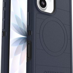 OtterBox iPhone 17 (Only) - Defender Series Case - Vintage Indigo Dream (Blue & Black) - Snaps on MagSafe - Tough - Rugged & Durable
