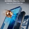 Miracase for iPhone 16 Pro Max Case 6.9'', [Bubble Free] Full-Body Bumper Phone case with Built-in Full Glass Screen &Lens Protector,Compatible with MagSafe,Drop Proof 16 Pro Max Cover,Blue