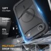81fZ9AEa4dL._AC_SL1500_ Miracase Magnetic for iPhone Air Case 6.5" with Camera Control, Full Body Bumper Anti-Bend Slim Phone Case 17 Air, Built-in No-Bubble Tempered Glass Screen Protector, Fit for MagSafe, Black