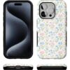 81gHBoCz0WL._AC_SL1500_ Casely iPhone 15 Pro Case | Sunday Best | Pastel Garden | Bold Protective Design | MagSafe Compatible Design