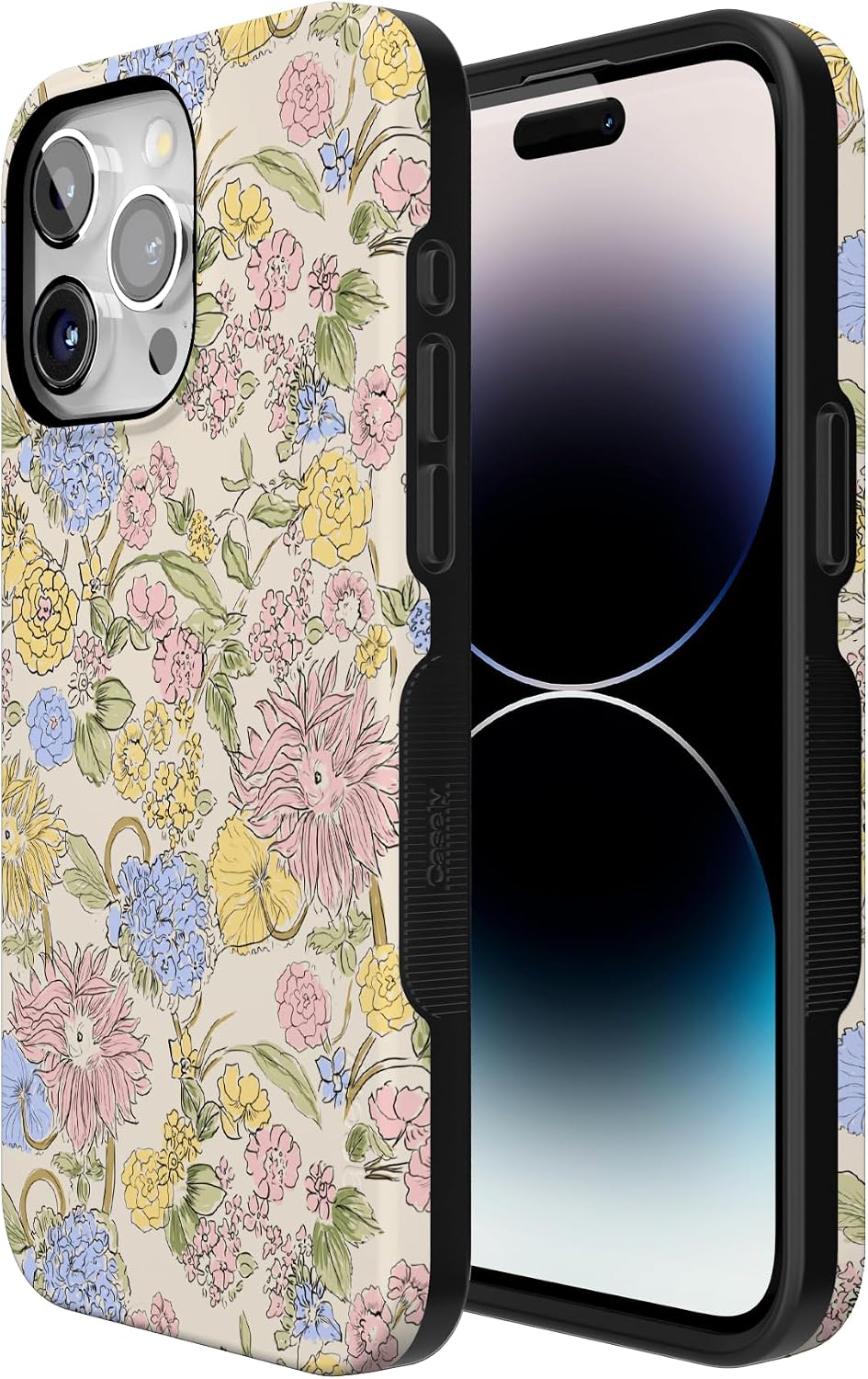 81h5Zx26-cL._AC_SL1500_ Casely iPhone 15 Pro Case | Prairie Blooms | Pastel Floral | Bold Protective Design | Compatible with MagSafe