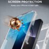 Miracase for iPhone 16 Pro Max Case 6.9'', [Bubble Free] Full-Body Bumper Phone case with Built-in Full Glass Screen &Lens Protector,Compatible with MagSafe,Drop Proof 16 Pro Max Cover,Clear Glitter