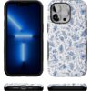 Casely iPhone 13 Pro Case | Blue Vintage Rabbits in Spring Flowers | Compatible with MagSafe | Bold Protective Design