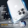 81mKoNse2aL._AC_SL1500_ Miracase Glass Series Designed for iPhone 14 Pro Max Case 6.7 Inch, Upgrade Full-Body Magnetic Case with Built-in 9H Tempered Glass Screen Protector, with Camera Lens Protector, Frosted Clear