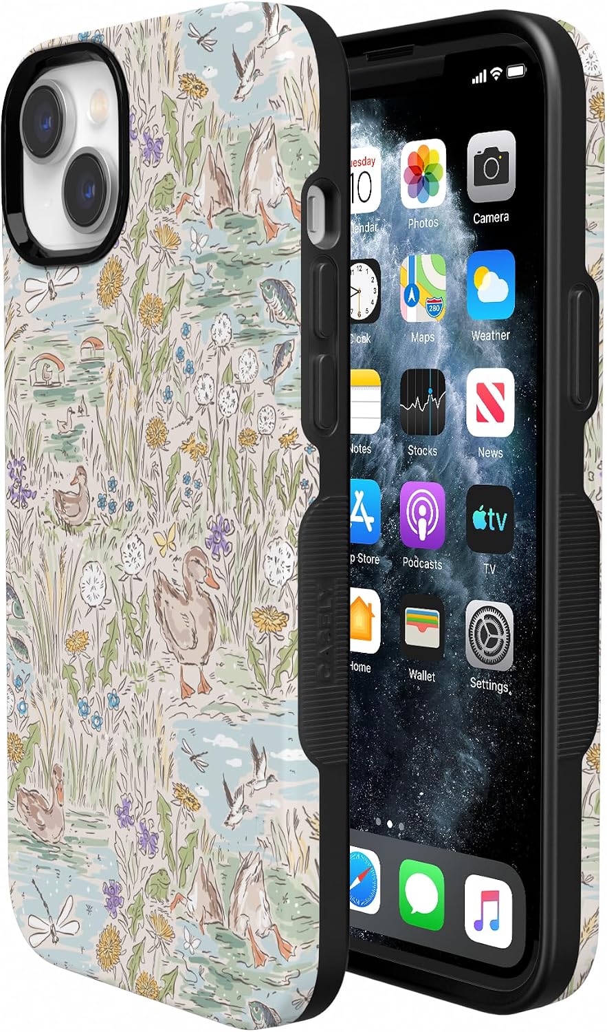 81mS0loA1UL._AC_SL1500_ Casely iPhone 14 Plus Case | The Waddle Path | Duck Pond | Bold Protective Design | Compatible with MagSafe