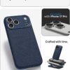 Spigen for iPhone 17 Pro Case, Liquid Air [TPU Covered Camera Control] [No Magnet Ring] [Military-Grade Protection] - Navy Blue